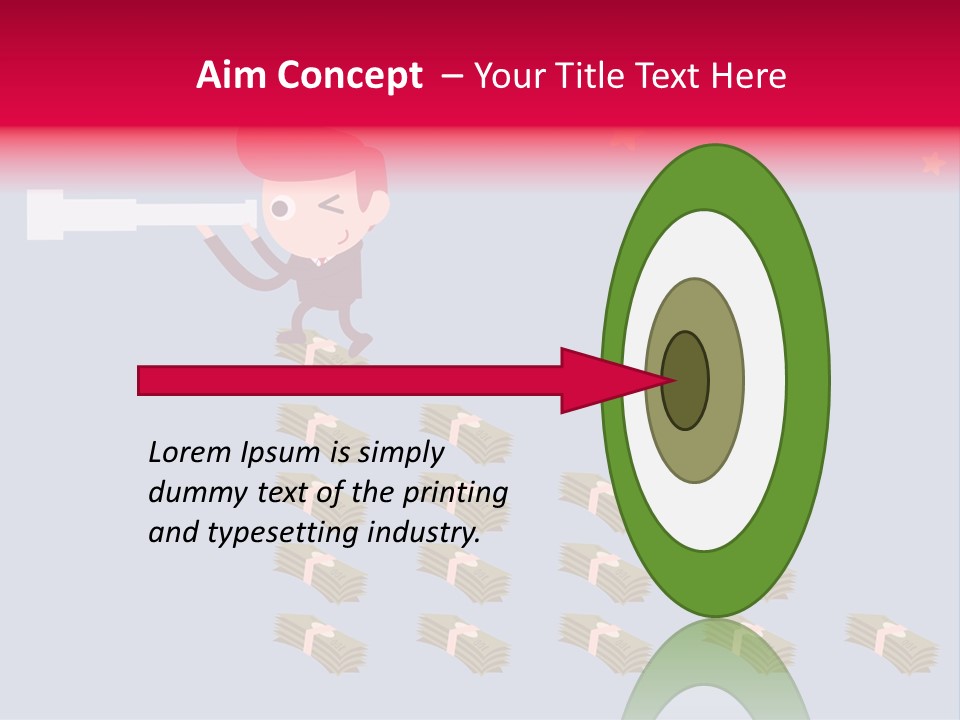 Binocular Zoom Spectator PowerPoint Template