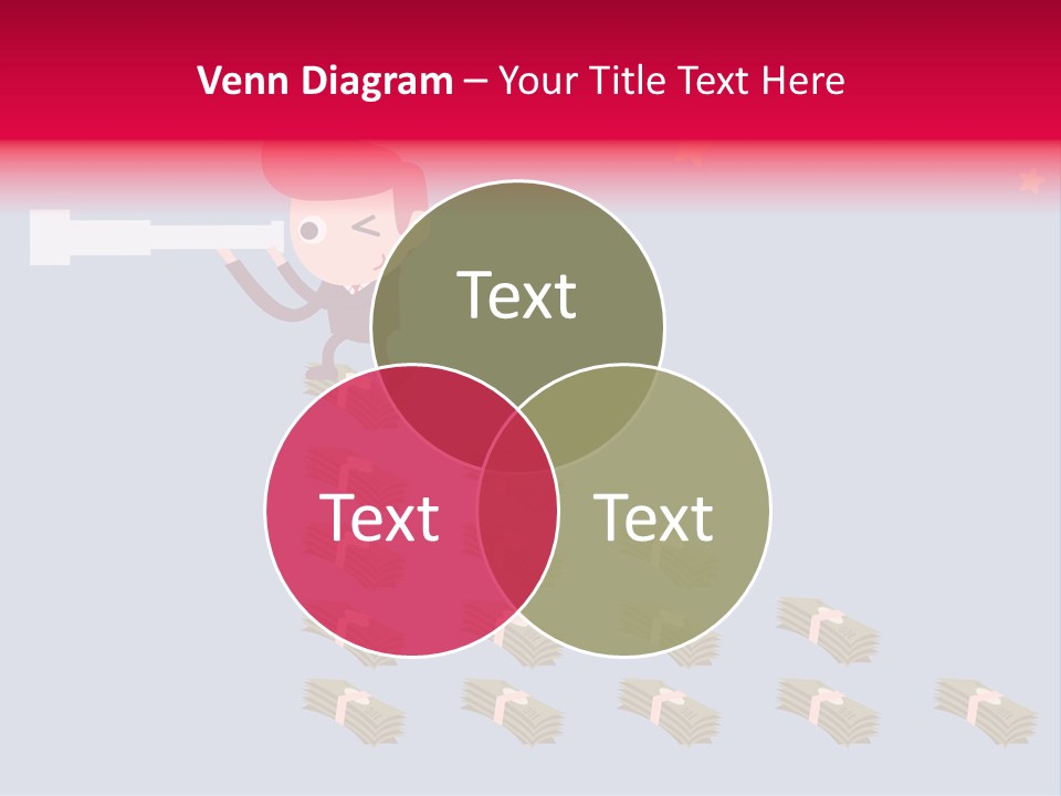 Binocular Zoom Spectator PowerPoint Template