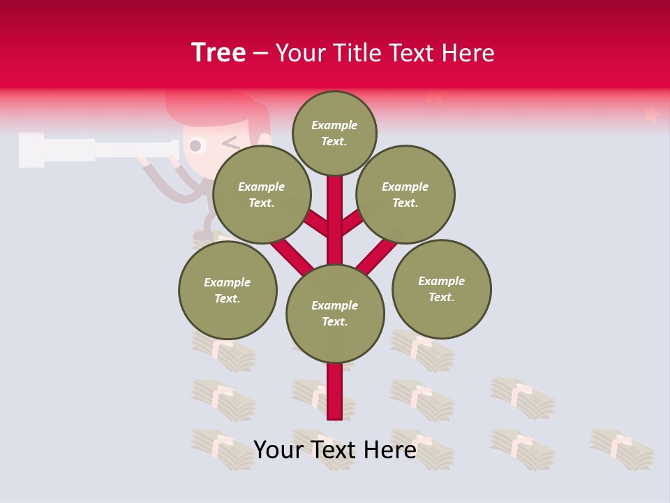 Binocular Zoom Spectator PowerPoint Template