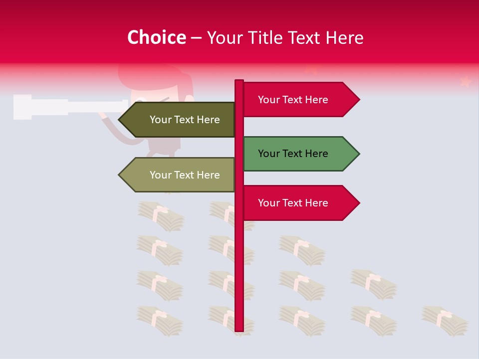 Binocular Zoom Spectator PowerPoint Template