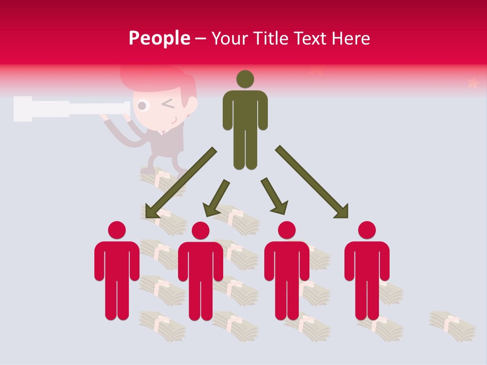 Binocular Zoom Spectator PowerPoint Template