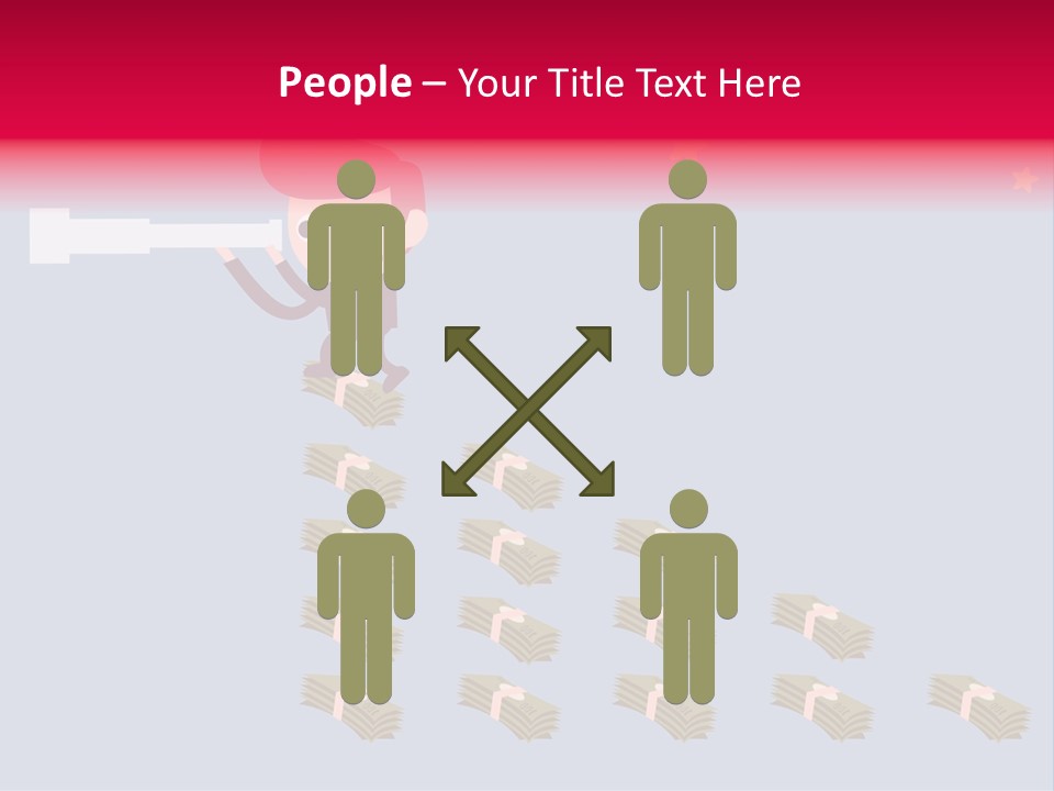 Binocular Zoom Spectator PowerPoint Template