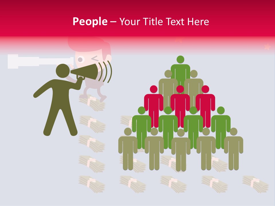 Binocular Zoom Spectator PowerPoint Template