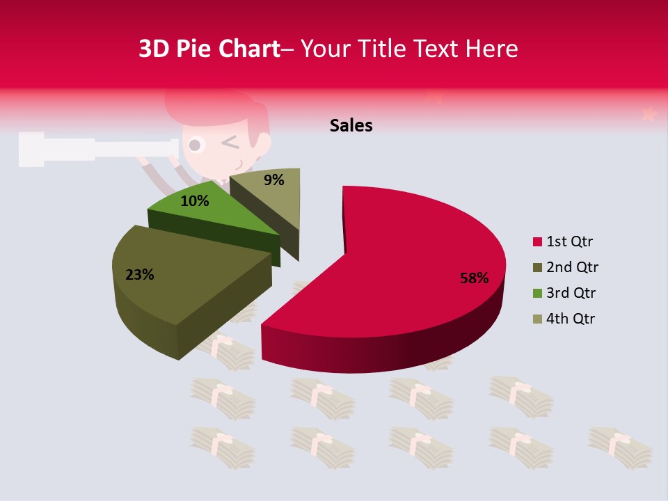 Binocular Zoom Spectator PowerPoint Template