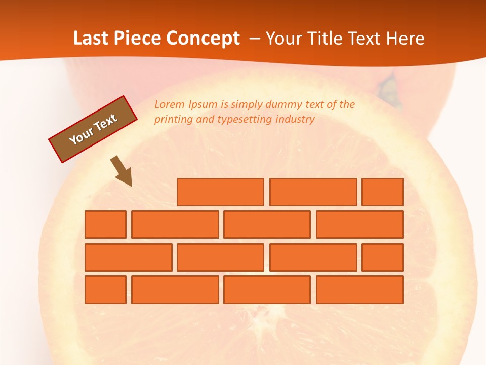 Two Oranges On A White Background Powerpoint Template PowerPoint Template