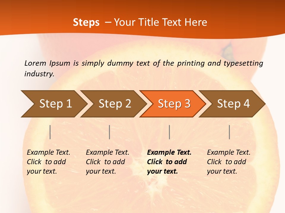 Two Oranges On A White Background Powerpoint Template PowerPoint Template