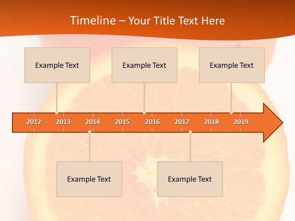 Two Oranges On A White Background Powerpoint Template PowerPoint Template