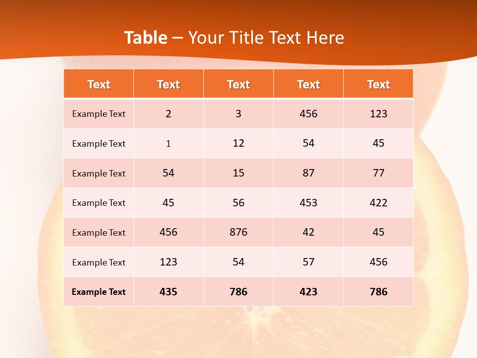 Two Oranges On A White Background Powerpoint Template PowerPoint Template