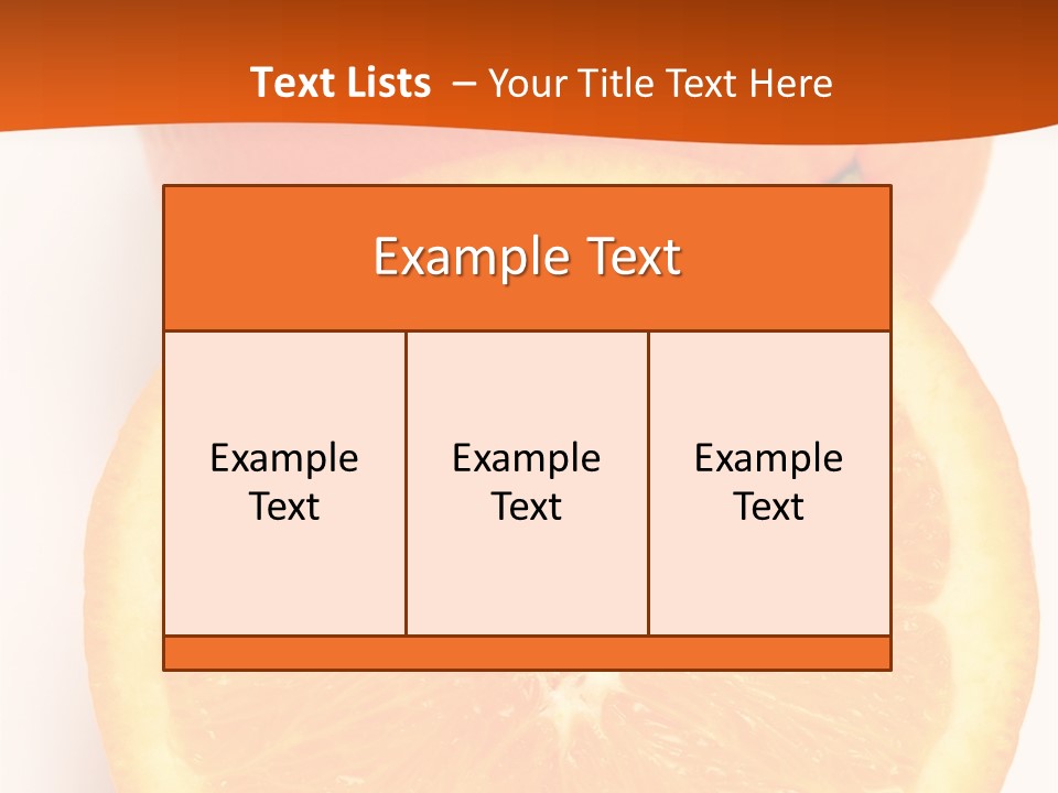 Two Oranges On A White Background Powerpoint Template PowerPoint Template
