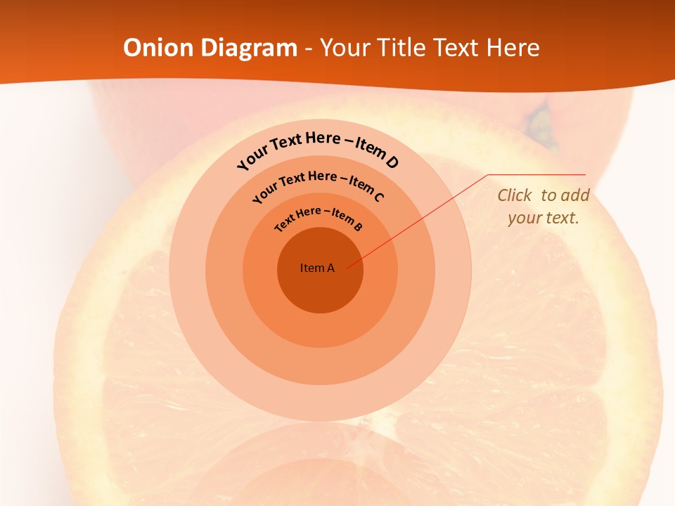 Two Oranges On A White Background Powerpoint Template PowerPoint Template