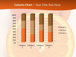 Two Oranges On A White Background Powerpoint Template PowerPoint Template