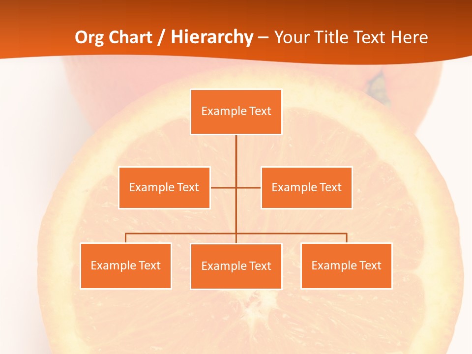 Two Oranges On A White Background Powerpoint Template PowerPoint Template