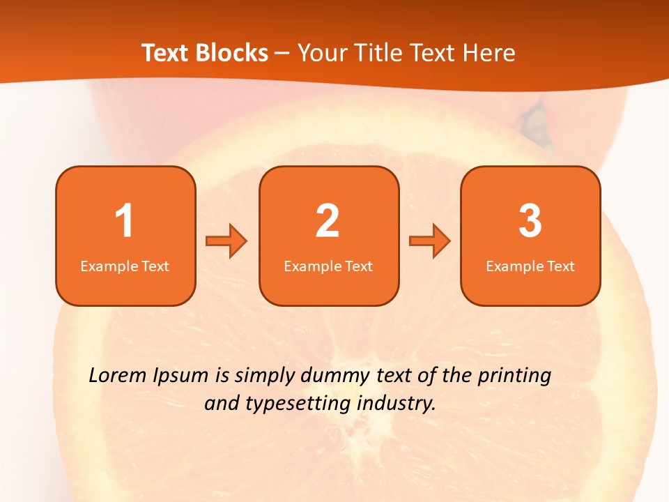 Two Oranges On A White Background Powerpoint Template PowerPoint Template