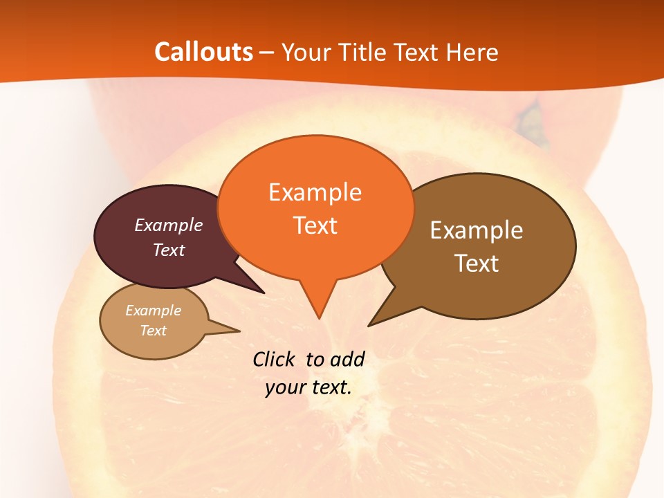 Two Oranges On A White Background Powerpoint Template PowerPoint Template