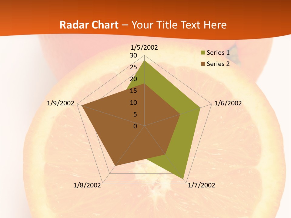 Two Oranges On A White Background Powerpoint Template PowerPoint Template