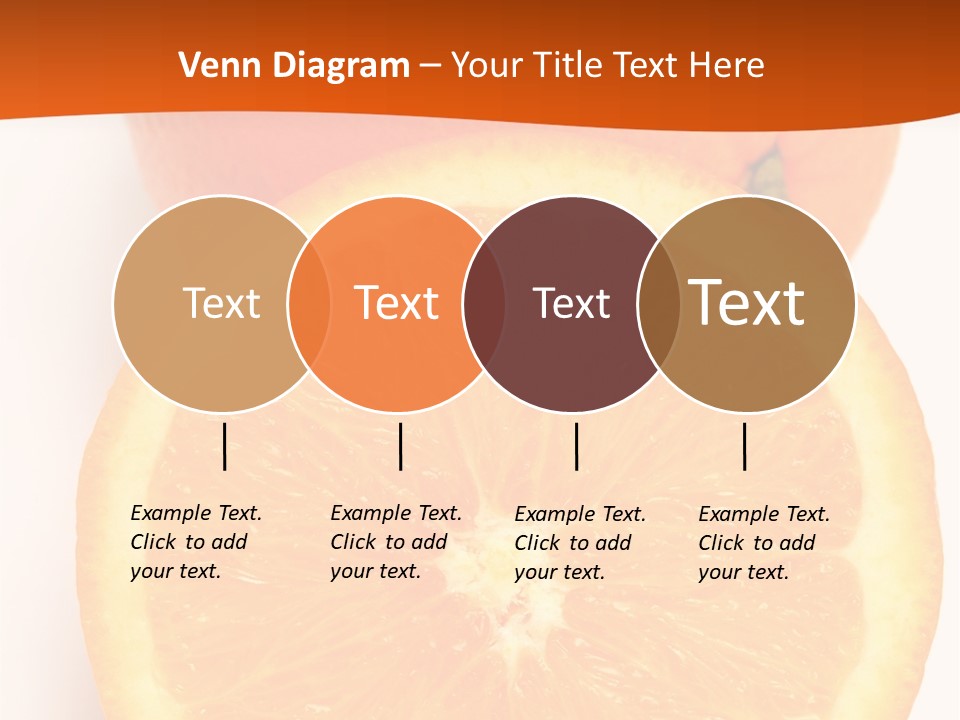 Two Oranges On A White Background Powerpoint Template PowerPoint Template