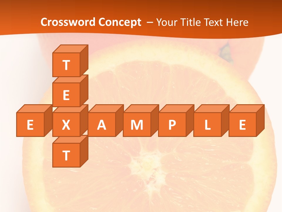 Two Oranges On A White Background Powerpoint Template PowerPoint Template