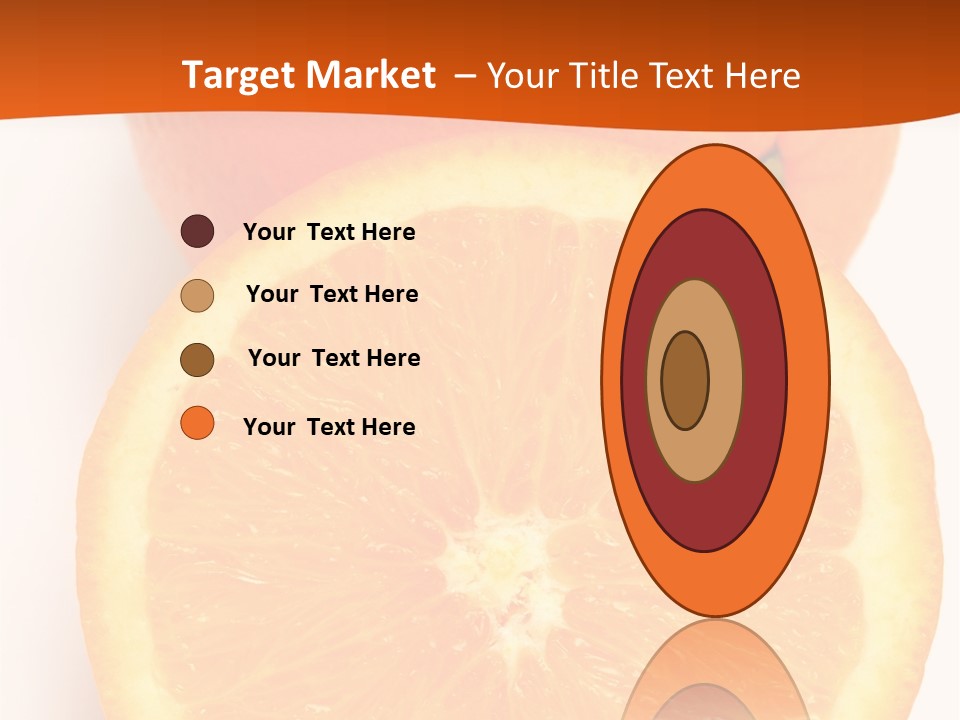 Two Oranges On A White Background Powerpoint Template PowerPoint Template