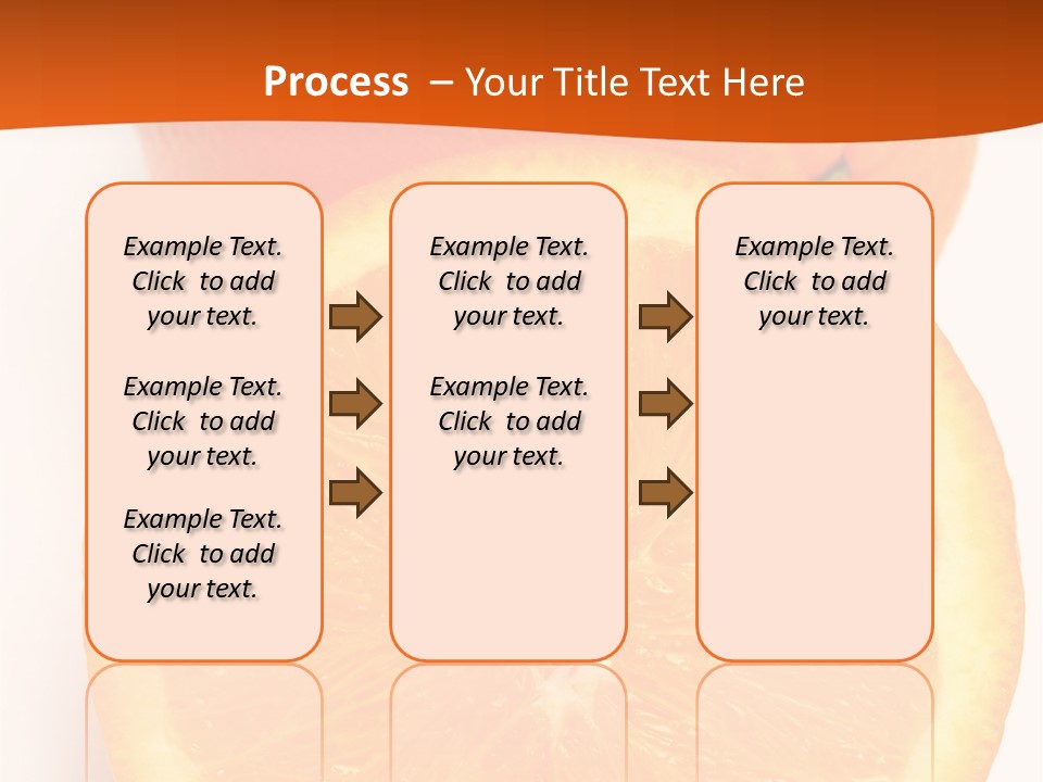 Two Oranges On A White Background Powerpoint Template PowerPoint Template