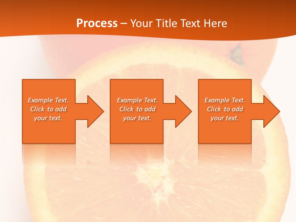 Two Oranges On A White Background Powerpoint Template PowerPoint Template