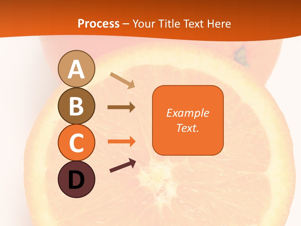 Two Oranges On A White Background Powerpoint Template PowerPoint Template