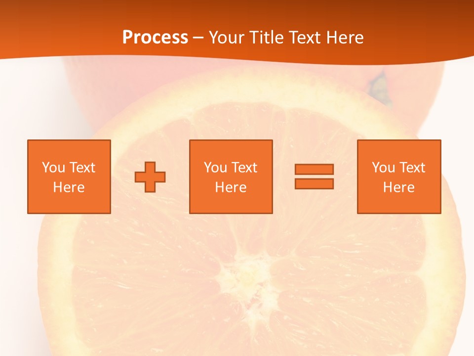 Two Oranges On A White Background Powerpoint Template PowerPoint Template