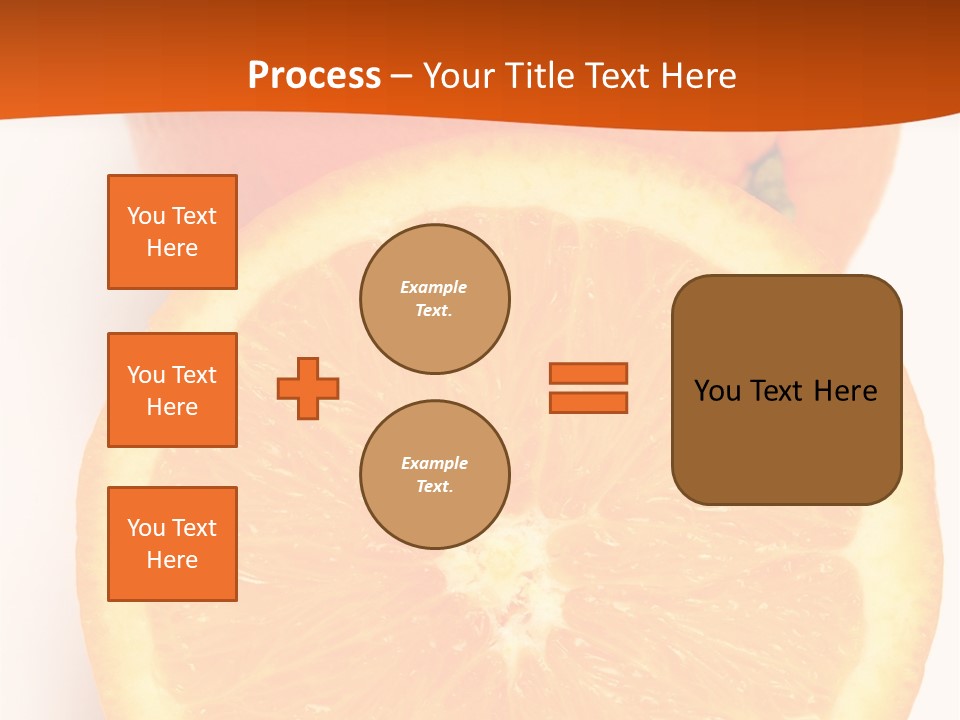 Two Oranges On A White Background Powerpoint Template PowerPoint Template