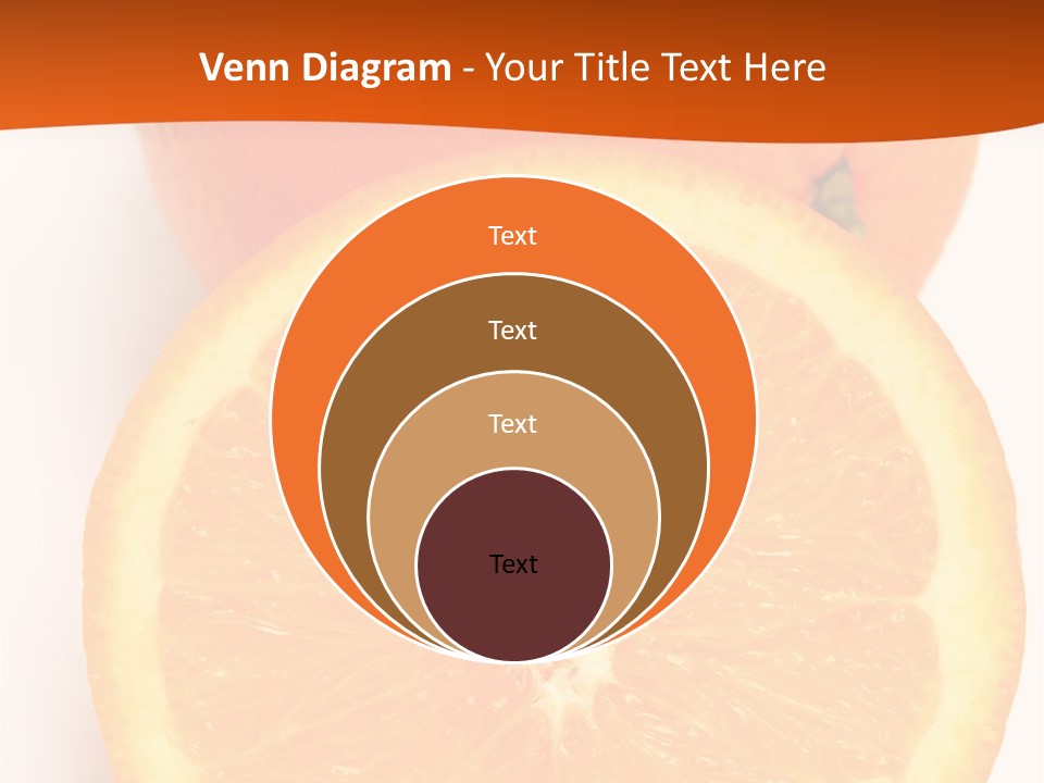 Two Oranges On A White Background Powerpoint Template PowerPoint Template