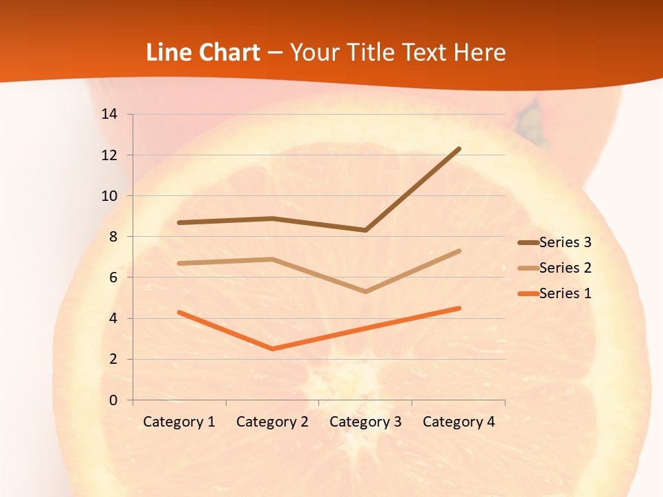 Two Oranges On A White Background Powerpoint Template PowerPoint Template