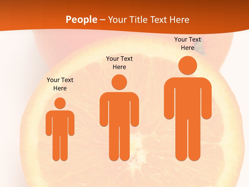 Two Oranges On A White Background Powerpoint Template PowerPoint Template