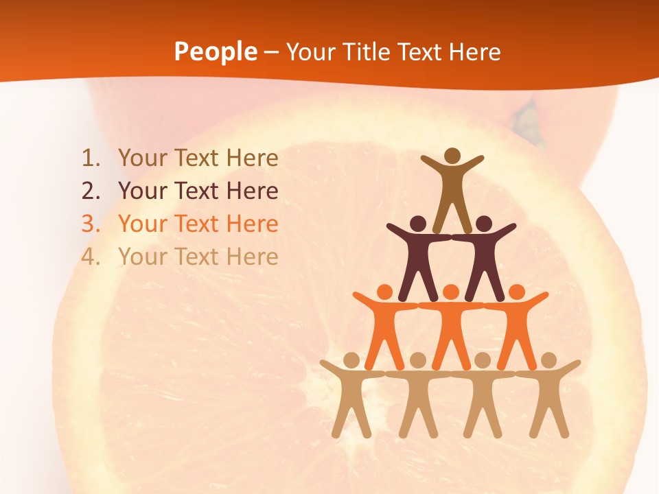 Two Oranges On A White Background Powerpoint Template PowerPoint Template