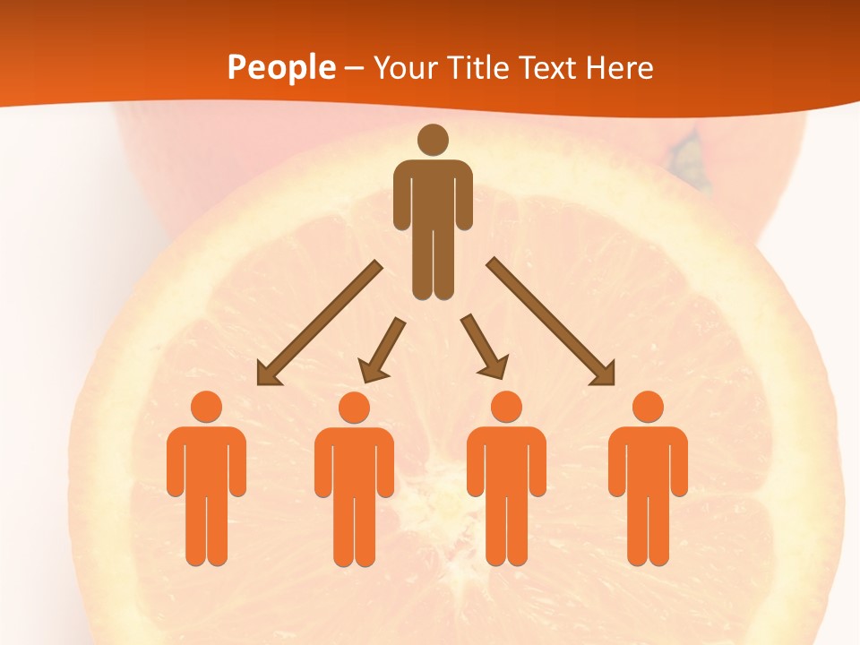 Two Oranges On A White Background Powerpoint Template PowerPoint Template