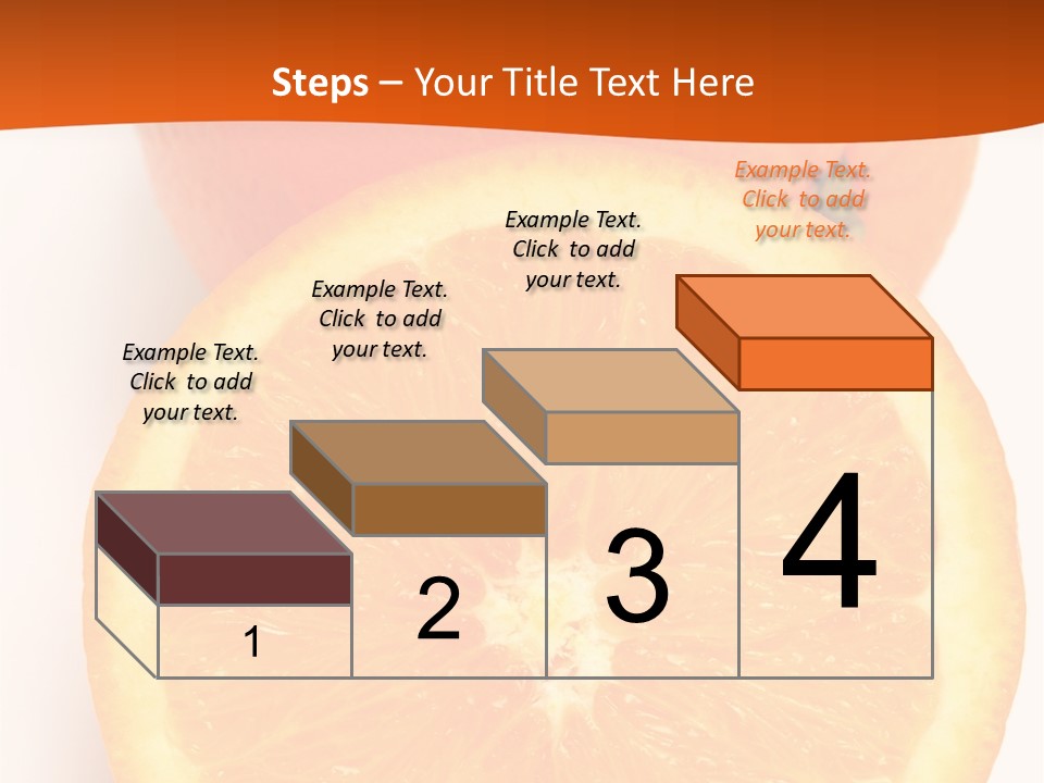 Two Oranges On A White Background Powerpoint Template PowerPoint Template