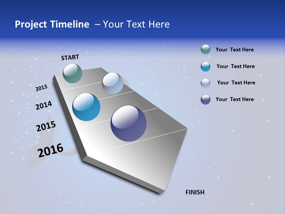 A Blue Background With A Silhouette Of A Mermaid PowerPoint Template