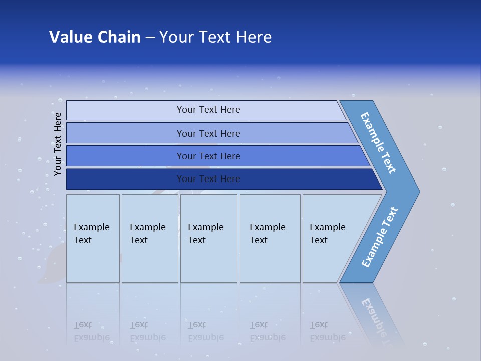 A Blue Background With A Silhouette Of A Mermaid PowerPoint Template