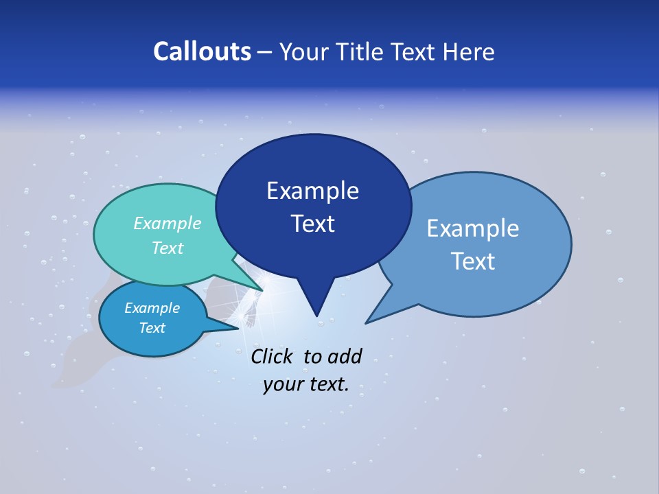 A Blue Background With A Silhouette Of A Mermaid PowerPoint Template