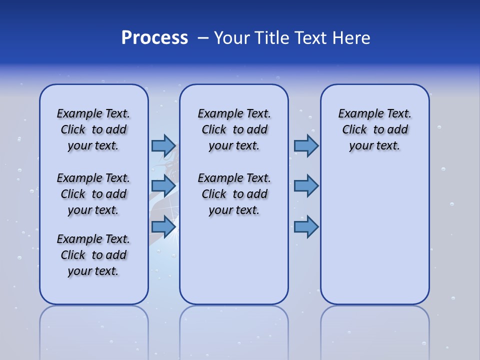 A Blue Background With A Silhouette Of A Mermaid PowerPoint Template