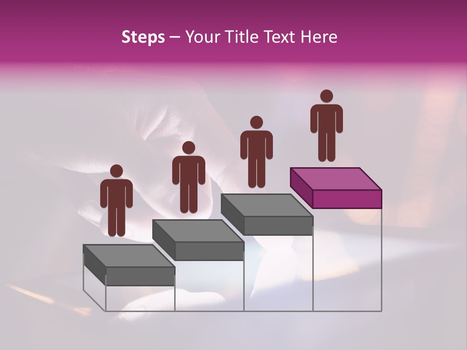 Young Monitor Male PowerPoint Template