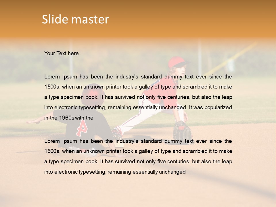 Child Boy Catch PowerPoint Template