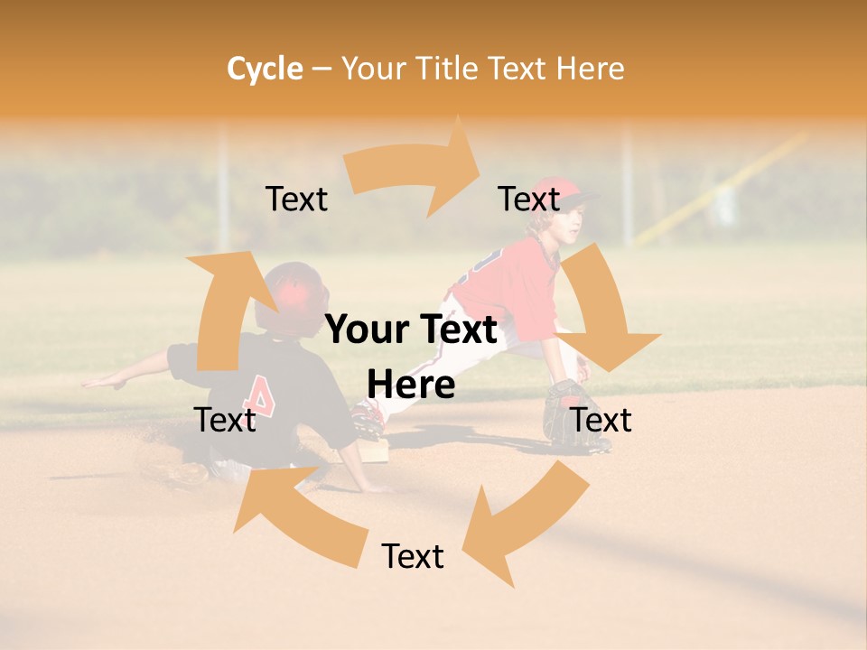 Child Boy Catch PowerPoint Template