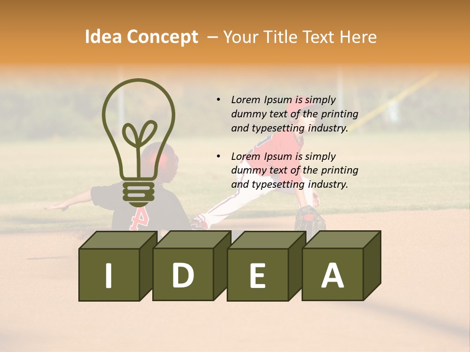 Child Boy Catch PowerPoint Template