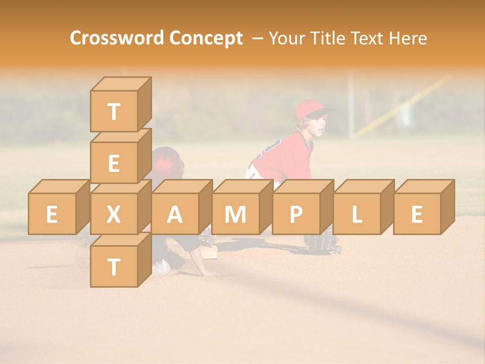 Child Boy Catch PowerPoint Template