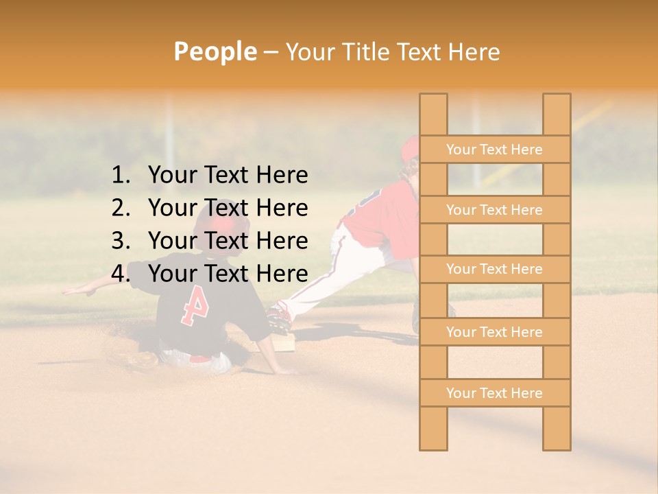 Child Boy Catch PowerPoint Template