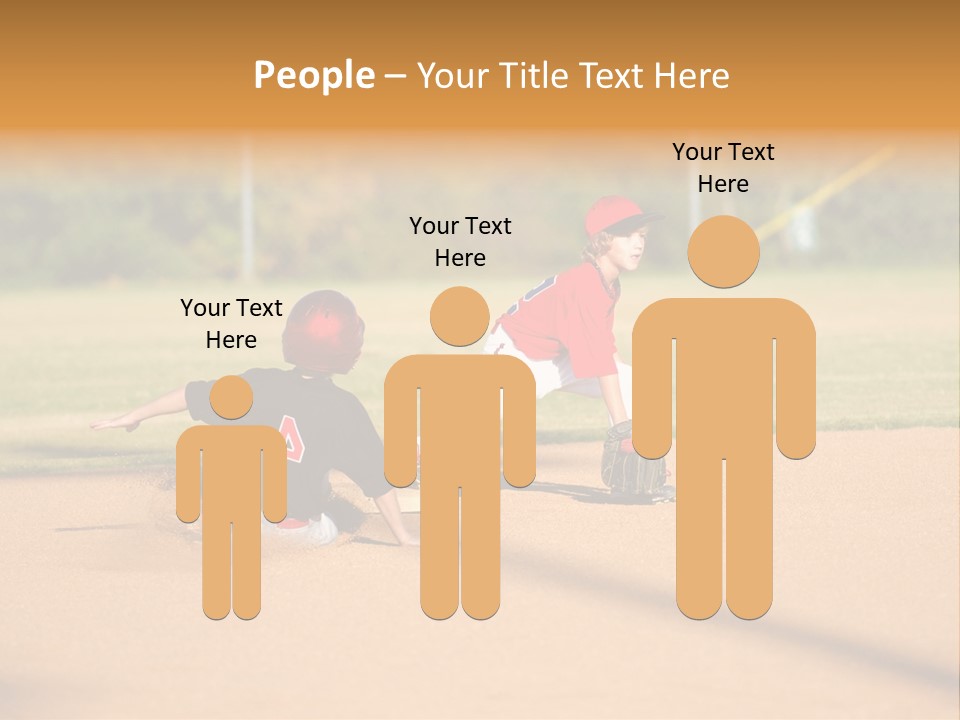 Child Boy Catch PowerPoint Template