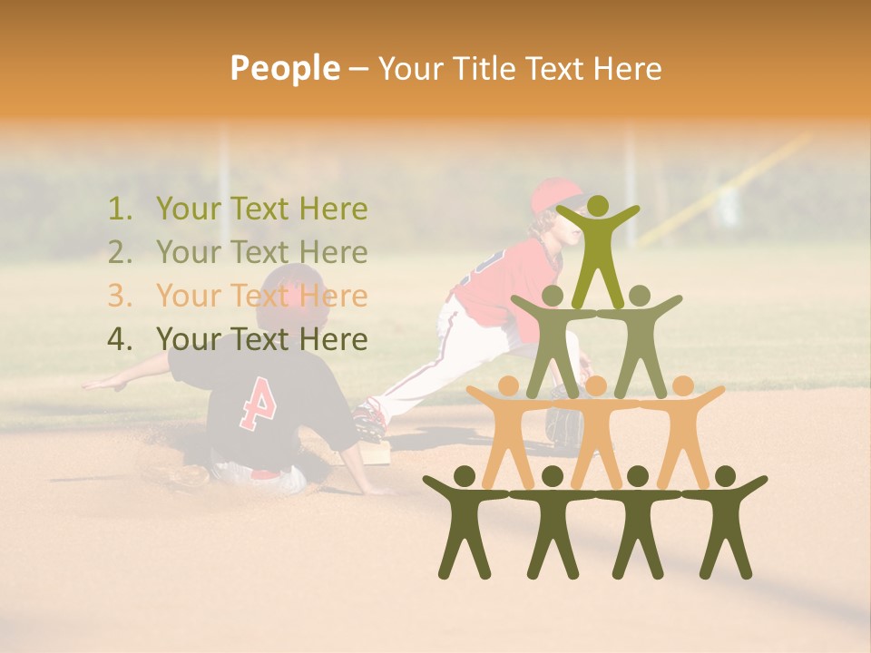 Child Boy Catch PowerPoint Template