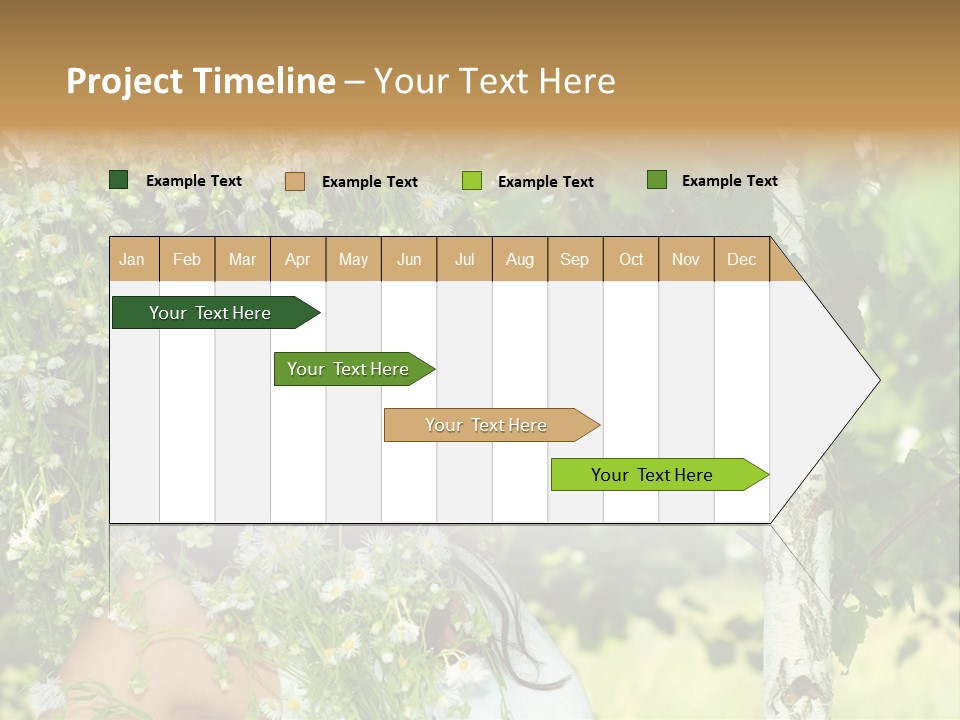 Joy Brunette Posing PowerPoint Template