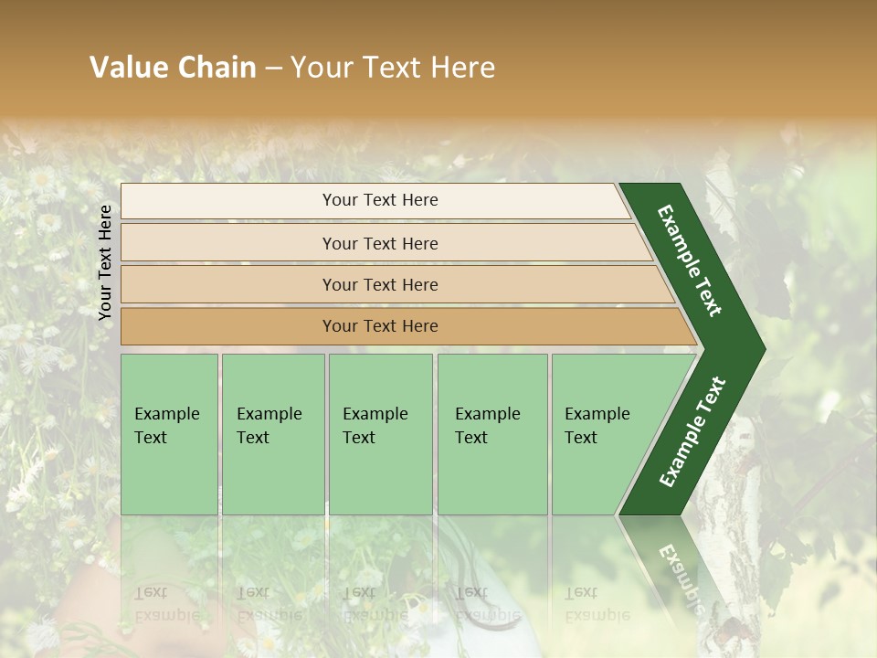 Joy Brunette Posing PowerPoint Template