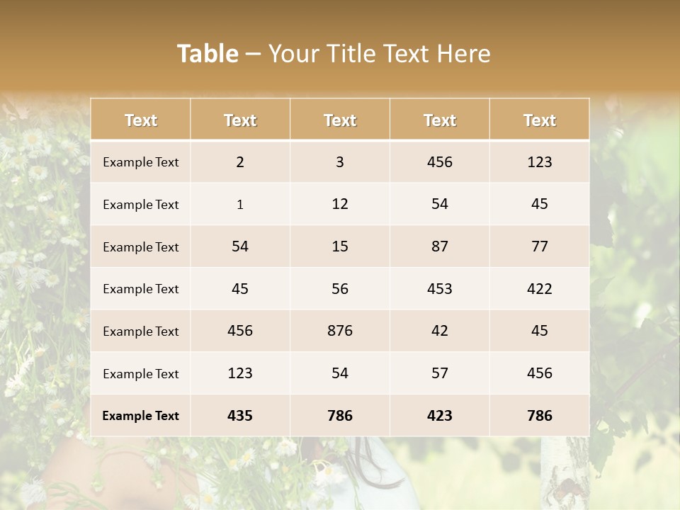 Joy Brunette Posing PowerPoint Template