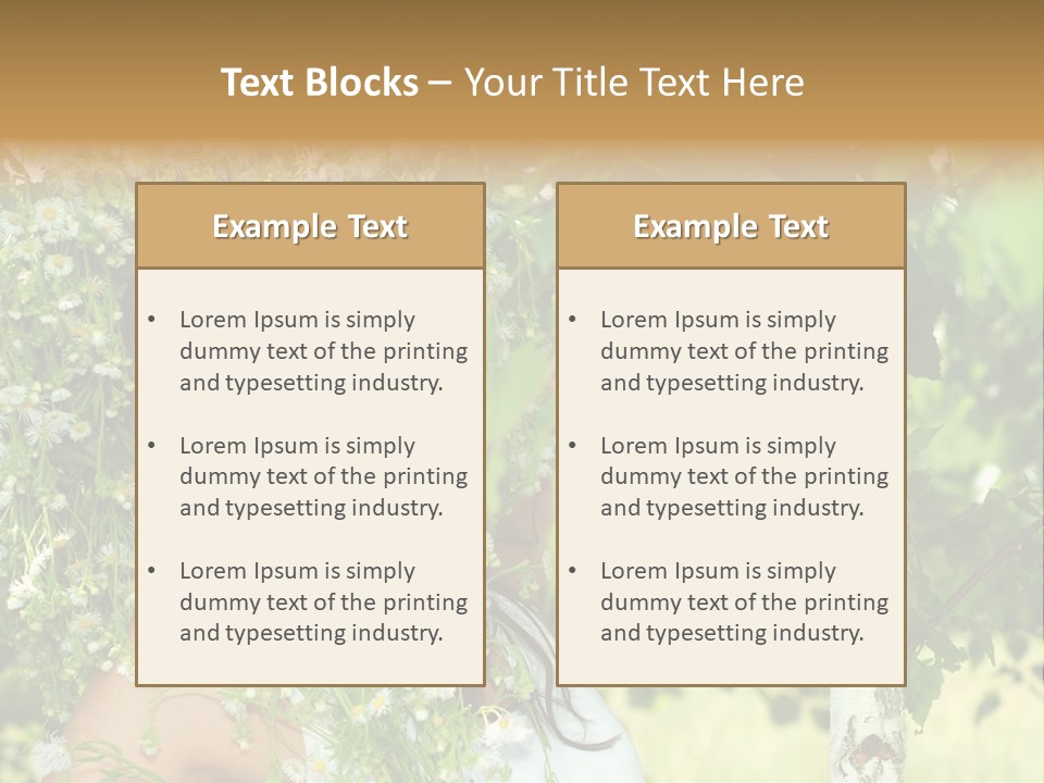 Joy Brunette Posing PowerPoint Template