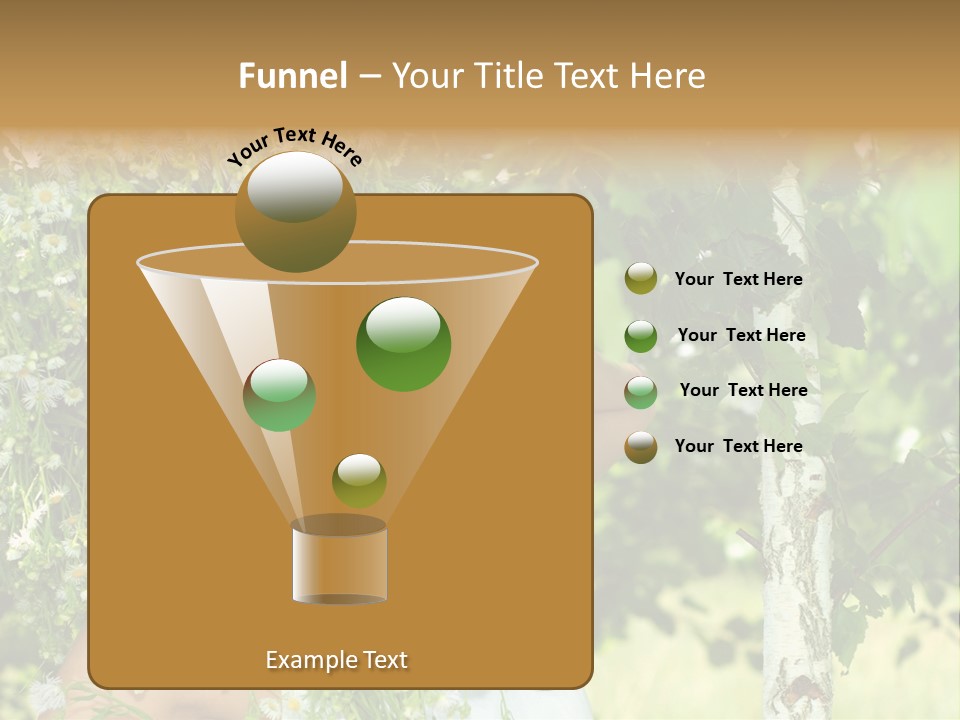 Joy Brunette Posing PowerPoint Template